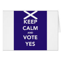 Keep calm and vote yes cards