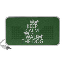 Keep Calm and Walk The Dog - all colours Mp3 Speakers