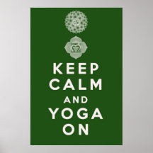 Keep Calm and Yoga On Posters