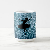 Keep Calm & Dance Vintage Ballerina Mug