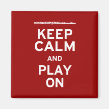 Keep Calm Flute Fridge Magnet