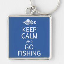 Keep Calm & Go Fishing key chain