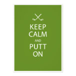 Keep Calm - Golf 30th Birthday Personalized Invitations