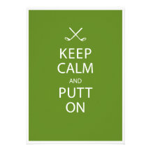 Keep Calm - Golf 30th Birthday Personalized Invitations