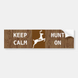 KEEP CALM  HUNT ON BUMPER STICKER