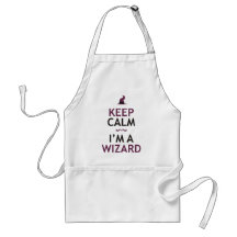 Keep Calm I'm A Wizard Aprons