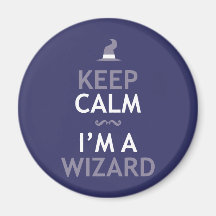 Keep Calm I'm A Wizard Fridge Magnets