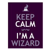 Keep Calm I'm A Wizard Post Card