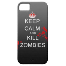keep calm kill zombie phone case iPhone 5 cover