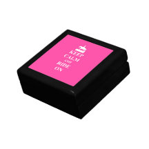 Keep calm & ride on (pink) gift box