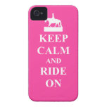 Keep calm & ride on (pink) casemate cases
