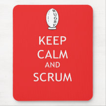 Keep Calm & Scrum Mouse Pads