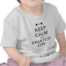 Keep Calm Snatch On Black Shirt