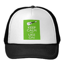 Keep Calm Uke On (Shamrock) Hat