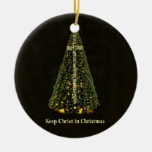 KEEP CHRIST IN CHRISTMAS ornament