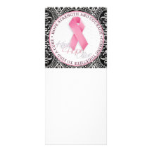 keep hope alive pink ribbon breast cancer personalized rack card