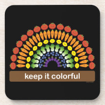 Keep It Colourful! Beverage Coaster