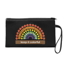 Keep It Colourful! Wristlet Purse