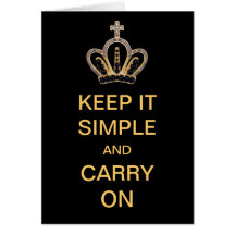 Keep it Simple and Carry On Greeting Cards