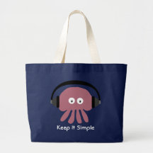 Keep It Simple DJ Jellyfish beach bag