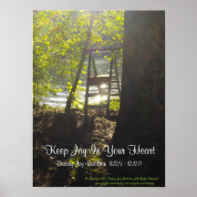 Keep Joy Donation Poster and Framed Canvas Print