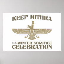 Keep Mithra in the Winter Solstice Celebration Poster