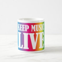 Keep Music Live Coffee Mug
