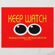 KEEP WATCH - Matthew 24:42 Custom Flyer