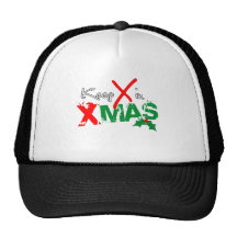 Keep X in Xmas Mesh Hat