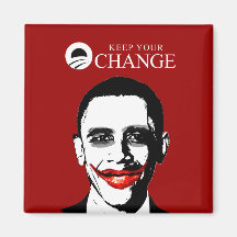 KEEP YOUR CHANGE BLACK FRIDGE MAGNETS