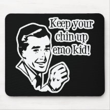 Keep Your Chin Up Emo Kid! Mouse Mats