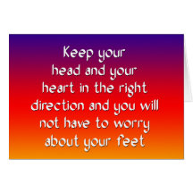 Keep your head and your heart in the right greeting cards