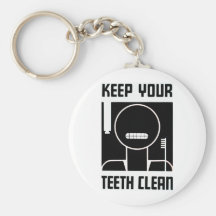 Keep Your Teeth Clean Key Chain
