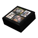 Keepsake Wood Jewellery/Valet Box, 4 Photo Collage Gift Box