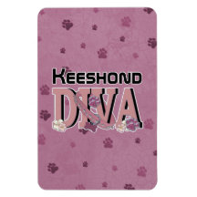 Keeshond DIVA Rectangle Magnet