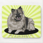 Keeshond Illustration Mouse Pad