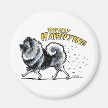 Keeshond Totally Hairifying Magnets