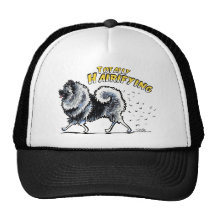 Keeshond Totally Hairifying Mesh Hats