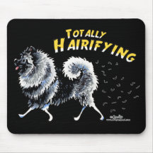 Keeshond Totally Hairifying Mouse Pad
