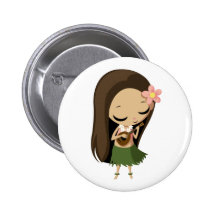 Keilana the Hula Girl Button