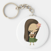 Keilana the Hula Girl Keychains