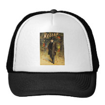 Kellar in the woods with demons trucker hat
