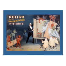 Keller and His Perplexing Cabinet Mysteries Post Card