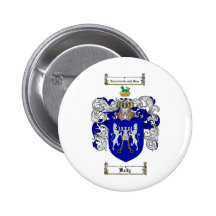 KELLY FAMILY CREST -  KELLY COAT OF ARMS PINBACK BUTTON