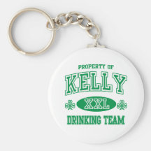 Kelly Irish Drinking Team Keychain