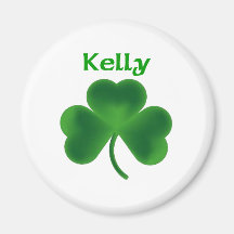 Kelly Shamrock Fridge Magnet