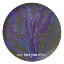 Kelp in blues Undersea themes Party Plate