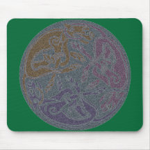 Keltisch Motiv Hunde celtic theme dogs Mauspad