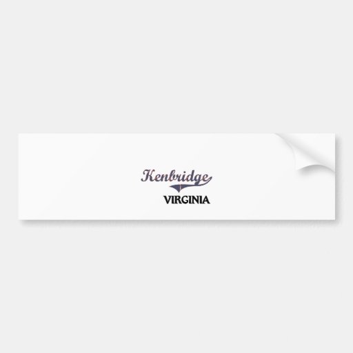 Kenbridge Virginia City Classic Bumper Stickers