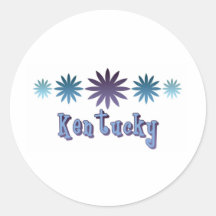 Kentucky Round Stickers